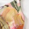 عارضة المرأة ضئيلة زهرة طباعة السباغيتي حزام مصغرة فساتين الصيف أزياء السيدات عارية الذراعين الإناث الحلو الشاطئ 210515