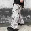 cargo pants couple women men Dark functional wind overalls men's dark high street Harajuku style loose fall straight 210526