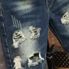 Mäns Jeans 2022 Män Streetwear Ripped Loose Summer Beach Jean Shorts Vintage Fashion Straight Denim Short