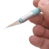 Renkli Plastik Kolu Graver Oyma Bıçağı Burin Dekorasyon Kalem Bıçak Ahşap Kağıt Kesici Craft Oyma Kesme Malzemeleri DIY Kırtasiye Yardımcı Aracı Toptan