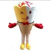 Performance de scène Summer Icecream Mascot Costume Halloween Christmas Fancy Party Cartoon personnage de personnage Suit des femmes adultes Homme habillé Carnaval Unisexe Adultes