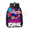 Ryggsäck Zipper Mochila Friday Night Funkin Cartoon Bookbag Boys Girls School Väskor för barn