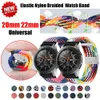 20mm 22mm gevlochten nylon riem voor Samsung Galaxy horloge 3 46mm 42mm Active 2 Gear S3 Armband Huawei GT2 2E pro Amazfit