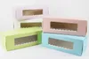 Presentförpackning 5 färger Lång kartong Bageri låda för tårta Roll Swiss Roll Boxes Cookie Cake Packaging