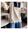H.SA Mujer Sueter hiver femmes chandails pull à capuche et Kintwear ourlet cassé Style coréen tricot pulls Pull Femme 210417