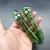 Funny Pickle Water Pipe 4.7inchs Cucumber Top Heady Tobacco Hand Pipes Pyrex Colorful Spoon Bubbler Smoking Accessories For Cute Bongs