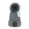 Men dames winter beanie warme kabel gebreide hoedstijl stretch trendy geribbelde dikke dop echte wollen bal caps2844956