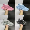 2023 Top Paris Casual Shoes Metal Silver Ice Blue Black White Yellow Burgundy Pink Navy Royal Gray Men's And Women's Sneakers Net Shoes