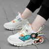 Barnskor för barn Sneakers Boys Casual Shoes Girls Sneakers Läder Anti-Slippery Vattentät Löpande KindsChoenen 2021 G1025