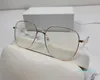 澄んだレンズのサングラスフレーム55-17-145処方のフルセットパッキングケースのエレガントの女性のスタースタイルのメタルスクエアフルリムのメガネ