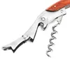 Handle Wood Profissional Vinho Vermelho Opener Multifuncional Parafuso de Parafuso Corkscrew Garrafa de Garrafas de Vinho abridor Cook Tools Bar Ferramenta