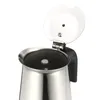 200/450ml Stainless Steel Pot Mocha Espresso Latte Percolator Coffee Maker with Electric stove Filter Drink Cafetiere 210408