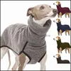 Dog Apparel Supplies Pet Home & Garden S-5Xl Greyhound Clothes Winter Autumn Turtleneck Coat Jacket Pharaoh Hound Great Dane Plover For Medi