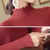 Autumn Winter Sweaters And Pullovers Long Sleeve Solid Ladies Tops For Women Turtleneck Sweater Harajuku 6357 90 210415