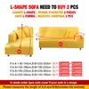 Geometric Sofa Cover for Living Room Stretch Printed Couch Pets Elastic Dust-proof Corner L shape Chaise longue Slipcovers 211116