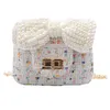 Borse e borsette per bambina in stile coreano. Portamonete per bambini carini con fiocco di perle. Borsa a tracolla per bambina. Borsa per bambini