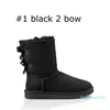 2021 arrivel designer femmes bottes Australie Classique neige Bottes femmes fille hiver Bowtie mode Cheville Plus coton Garder au chaud taille 5-11