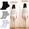 Heren Sokken 1pair Invisible Siliconen Verhoging Inlegzolen Hoogte Lift Massage Zachte Voeten Kussen Innerlijke Verhogende Pad Dames Heren Heel Pads Socks1