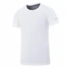 Camiseta de poliéster de verano para hombre, camiseta informal de manga corta con cuello redondo, camisetas cómodas de Color sólido, camisetas 210518
