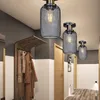 Черные минималистские винтажные потолочные светильники Cage Cafe/Bar/Window/Loft Lamp