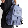 High Quality Nylon Women Backpack Female Multi-pocket Travel Rucksack Student School Bags for Teenage Girls Boys 3 Styles 210922