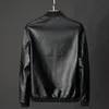 Giacca in pelle da uomo Bomber Motociclista PU Baseball Plus Size 8XL Moda causale Jaqueta Masculino