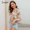 Sexy vintage floral print women blouse shirt Holiday beach summer style tops Cute square elegant solid slim blouses 210414