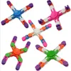 Vuxna barns gåvor fyra hörn intelligens kedja gyro diy interaktiva leksaker sensory stress frisläppas fidget leksaker