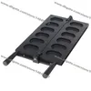 6pcs Bolo de ovo coreano Uso comercial UNLESTICK LPG Gas Gyeranbbang Maker Machine Baker Iron Mold Placa 5373486