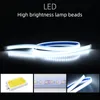 Car LED Hood Light Strip Flexible White Running Daytime Lights Decorative Backlight Long Atmosphere Lamp For Most Vehicles 12V