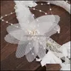 Other Hair Jewelry Jewelryother Bride Wedding Headdress Super Fairy Sweet Pearl Handmade Hairband Lace Aessories Romantic Drop Delivery 2021