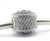 Glinsterende druppels zilveren kralen met paarse CZ-bedels 925 sterling zilveren losse kralen voor draadarmband mode-sieraden authentiek7800572