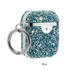 Coque Headphones AirPod Pro Cases Glitter Luxury 3D Diamant Pearl Shell Keychain Cover Bluetooth Earphone AirPods Case Air Pods Protection