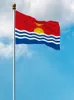 Bandiere di Kiribati Bandiera nazionale in poliestere che vola 90 * 150 cm Bandiera 3 * 5 piedi in tutto il mondo L'esterno in tutto il mondo può essere personalizzato