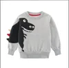 Kinder-Cartoon-Pullover, koreanische Version, neuer Dinosaurier-bedruckter Langarm-Pullover für Jungen