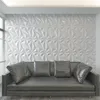 Art3d 50x50cm PVC 3D Wall Panels Diamond for Interior Walls Décor in White Walles Decor Wallpapers Pack of 12 Tiles