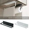 Toilet Paper Holders Stainless Steel Towel Holder Rack Kitchen Roll Self-adhesive Toliet Accessories