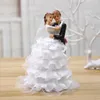 Homelily Matrimonio Coppia romantica Bambola Figurina creativa in resina per sposo e sposa Decorazioni per la casa Ornamenti viventi Regali per gli amanti