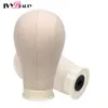 Canvas Block Head Bald Training Mannequin Head With Stand Display Styling Manikin Head With Wig Stand Tipod For Mannequin Wigs 211013