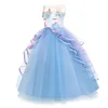 Sukienka jednorożec dla dziewczynek ubrania na przyjęcie urodzinowe haftowana suknia balowa w kwiaty dla dzieci tęcza formalna księżniczka dzieci Costume_xm