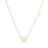 Creative Young Ladies Cute 18K Gold Plating Mouse Pendant Choker Necklace INS Style Jewelry