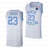 Custom NCAA North Carolina 23 Michael Blue Heritage Road Jersey Энтони Харрис Армандо Бэкот Дырявый черный Винс Картер Р.Дж. Баскетбольная майка Дэвиса Чарли Скотта