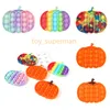 Forma di zucca di Halloween Push Fidget Toys Bambini Kawaii Kids Antistress Bubble Desktop Decompression Educational Gift