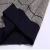 New Designer Pullover Plaid Uomo Maglione di cotone Spesso inverno Caldo Jersey Maglioni lavorati a maglia Abbigliamento da uomo Maglieria slim fit Y0907