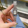 Moda Marka Zegarki Kobiety Dziewczyna Prostokąt Dial Style Steel Matel Band Wrist Watch HE10