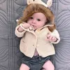 Sweter Baby Cardigan Uszy Urodzone Chłopcy Dzianiny Kurtki z kapturem Wiosną Kurtki Kids Girls Girls Swetry 210417