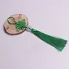 Chiński Knot Tassel Wisiorek Piękny Jade Dekoracje DIY Bambusowe Tkactwo Rzemiosła Pokój Jade Wisiorek Trumpet 16 Kolory Gyl87