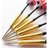 6st Professional Steel Tip Darts Set med två vänliga fina flaggmönster Tips Points Needle Darts5505748