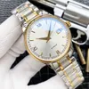 Klassische Herren-Armbanduhr mit römischen Zahlen, Edelstahl, automatische mechanische Uhr für Herren, geometrische Kalenderuhr, 42 mm