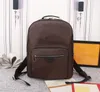 Mochilas DISCOVERY de luxo masculinas JOSH designer mochila fashion couro genuíno mochila de viagem clássico flor esporte ao ar livre caminhada escola masculino mochilas